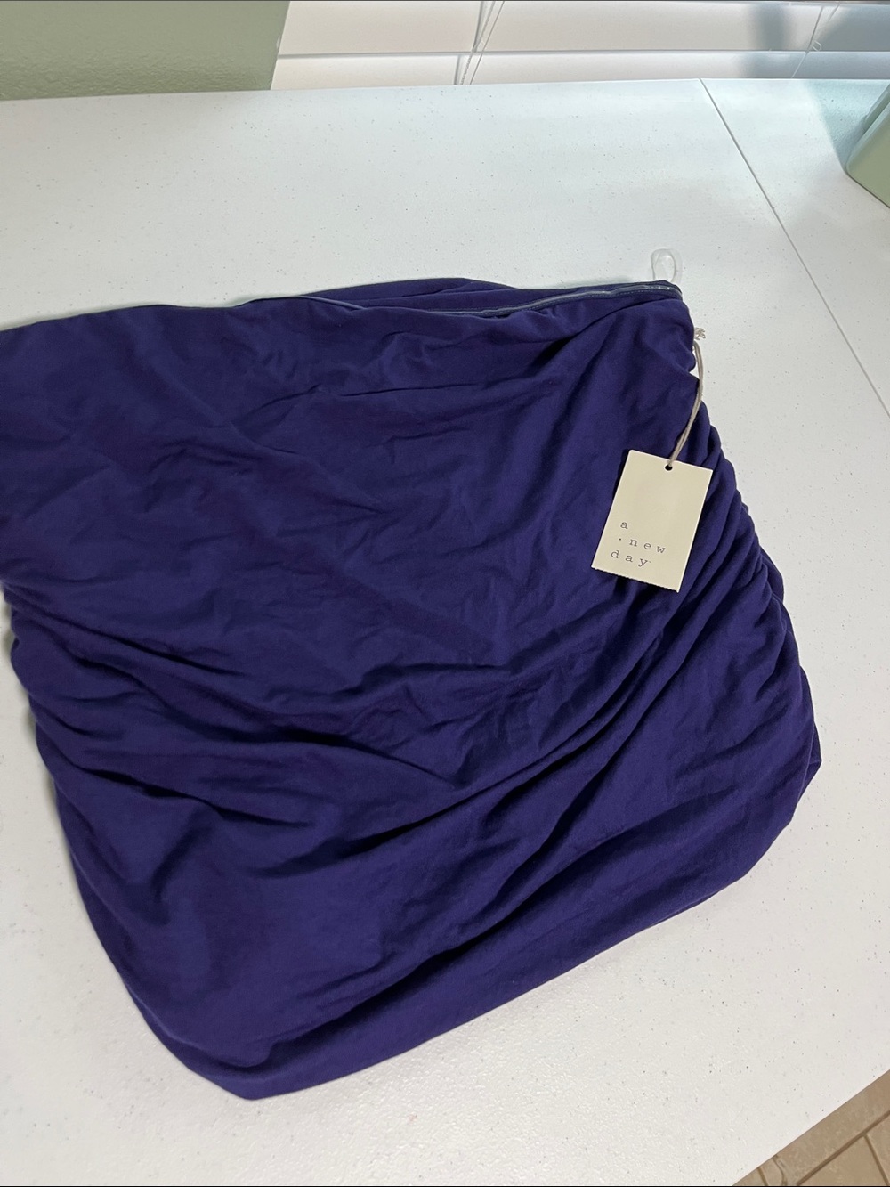 a new day Deep Purple Ruched Tube Top